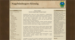 Desktop Screenshot of nagybanhegyes.hu
