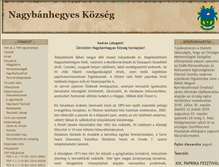 Tablet Screenshot of nagybanhegyes.hu